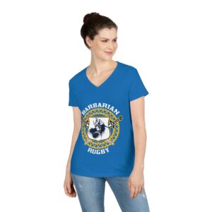 Barbarian Rugby - Ladies' V-Neck T-Shirt